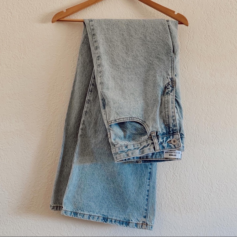 cotton on || high waisted long wide jean